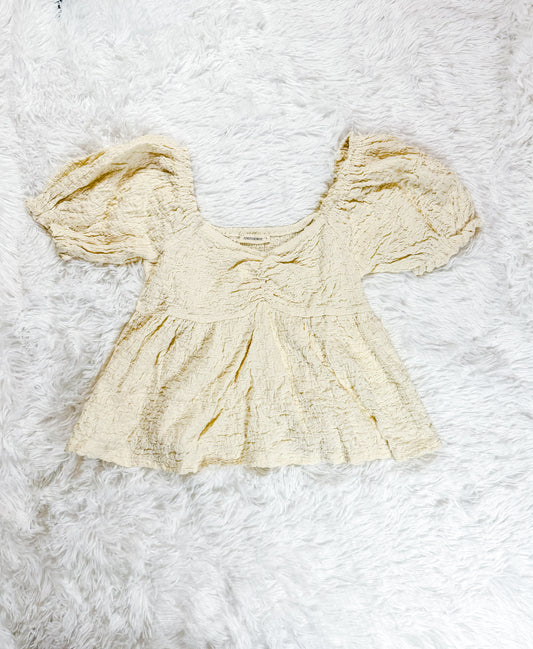 Textured and Smocked Top