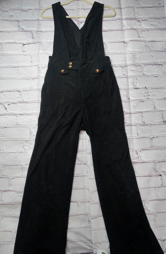 Black Corduroy Jumpsuit