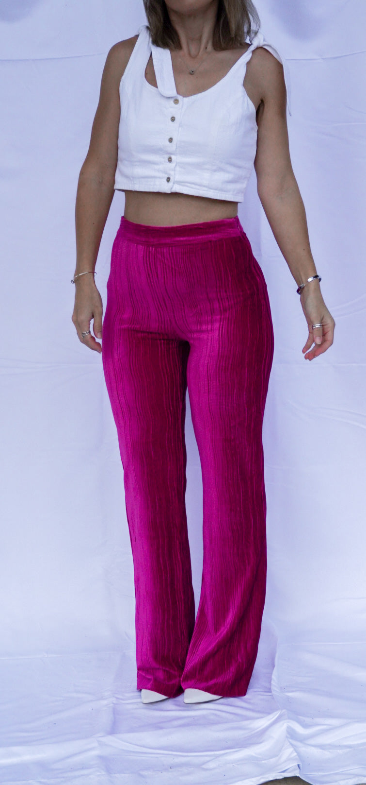 Fuchsia Lined Pants