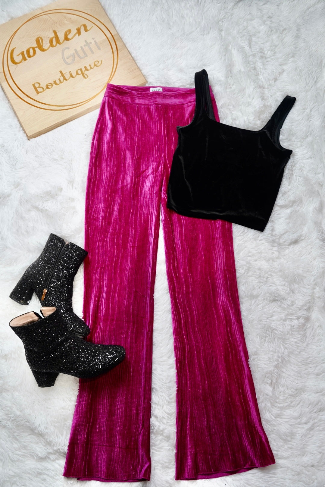 Fuchsia Lined Pants